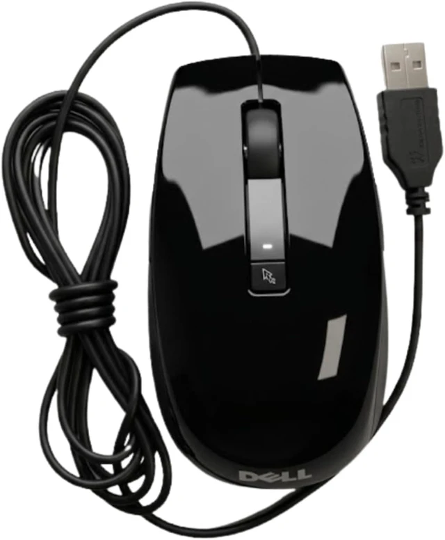 Alt view image 5 of 7 - Dell V7623 Wired USB Optical Mouse, 6-Button 1600 DPI