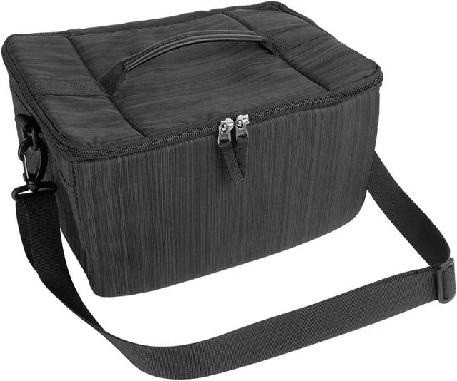 Alt view image 7 of 7 - Acogedor Partition Camera Inserts, DSLR Camera Lens Case Photography with Dividers, Portable Nylon Camera Case for DSLR SLR Cameras(Black)