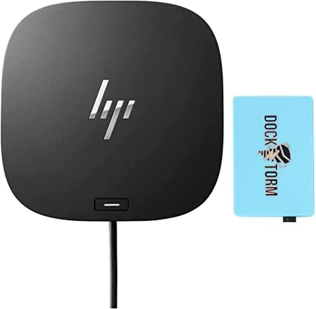 Alt view image 5 of 5 - HP USB-C G5 Essential Dock Black 72C71AA#ABA (Simple Setup, Compact Design, USB-C, 4X USB-A 3.0 Gen 1, 2X DisplayPort, RJ45, HDMI, Combo Jack) with Hub