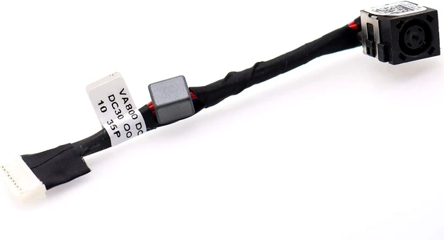 Alt view image 5 of 6 - Deal4GO DC Power Jack Cable Harness Charging Port Replacement for Dell Alienware 17 R1 M17X R1 R5 VAS00 0R085W R085W DC30100M200
