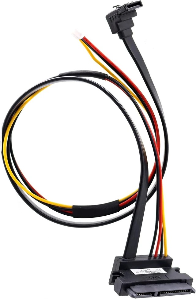 Alt view image 4 of 4 - Deal4GO SATA Power Hard Drive Data Cable VIA15 HDD Connector Cable DC02001R600 Replacement for Lenovo IdeaCentre B550 C540 C560 B345 B545