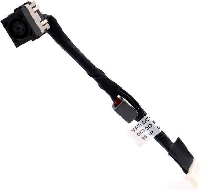 Alt view image 4 of 6 - Deal4GO DC Power Jack Cable Harness Charging Port Replacement for Dell Alienware 17 R1 M17X R1 R5 VAS00 0R085W R085W DC30100M200