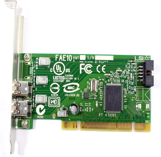 Main image of Dell H924H Dual Port IEEE-1394 PCI FireWire Controller Card 0H924H