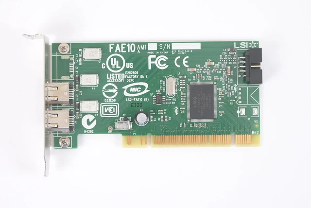 Alt view image 2 of 7 - Dell H924H Dual Port IEEE-1394 PCI FireWire Controller Card 0H924H
