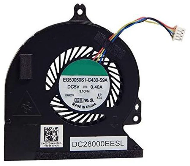 Main image of Laptop CPU Fan for DELL Latitude E5250 5250 DC28000EESL EG50050S1-C430-S9A 0DTDHM DTDHM DC5V 0.4A New