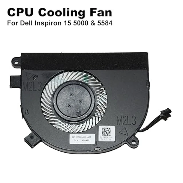 Alt view image 6 of 7 - Laptop CPU Fan for DELL Inspiron 15 5584 0T6RHW T6RHW 023.100EI.0011 023.100EI.0001 DC5V 0.5A New