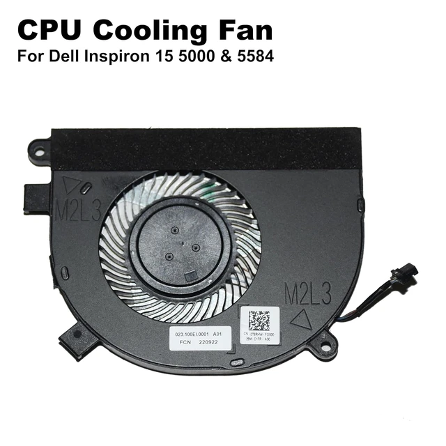 Alt view image 2 of 7 - Laptop CPU Fan for DELL Inspiron 15 5584 0T6RHW T6RHW 023.100EI.0011 023.100EI.0001 DC5V 0.5A New