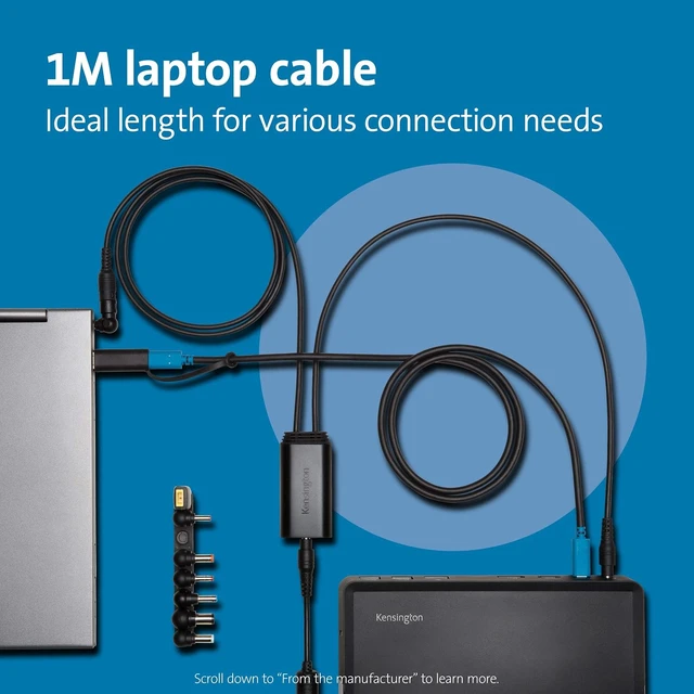 Alt view image 4 of 6 - Kensington 60W USB-A Power Splitter for USB C/A Hybrid Docking Stations (K38310NA)