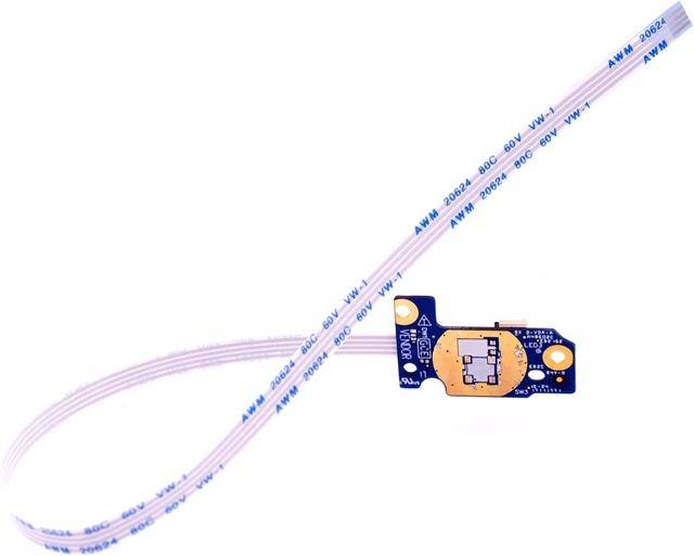 Alt view image 3 of 4 - Deal4GO New Power Button Board with Ribbon Cable Replacement for Dell Inspiron 15 7566 7567 P65F BCV00/BCV10 WDRC4 LS-D994P