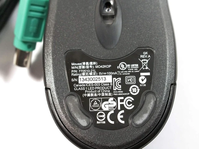 Alt view image 3 of 4 - Genuine PS/2 Laser Mouse 3 Buttons for Wyse PC & Laptops MO42KOP 770510-21L 85FHW 085FHW by EbidDealz