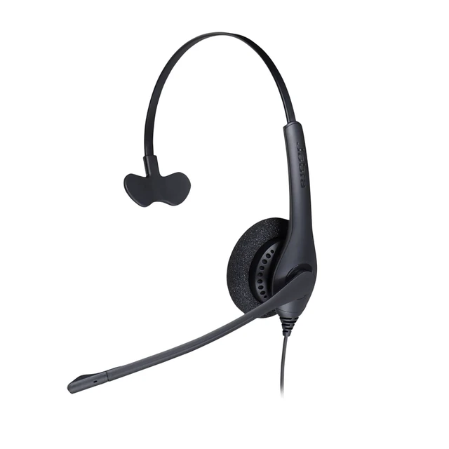 Alt view image 4 of 7 - Jabra Biz 1500 Quick Disconnect On-Ear Mono Headset - Corded Headphone with Noise-Cancelling Microphone and Volume Spike Protection for Deskphones, Black
