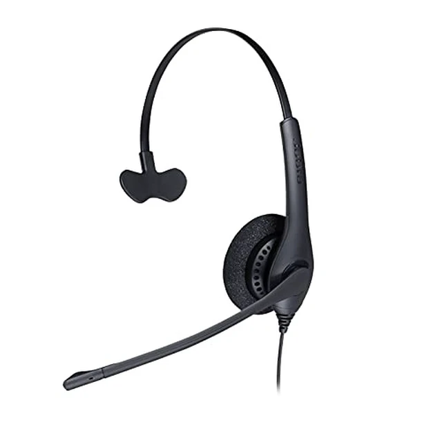 Alt view image 7 of 7 - Jabra Biz 1500 Quick Disconnect On-Ear Mono Headset - Corded Headphone with Noise-Cancelling Microphone and Volume Spike Protection for Deskphones, Black