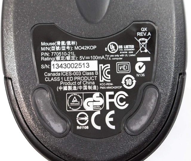 Alt view image 4 of 4 - Genuine PS/2 Laser Mouse 3 Buttons for Wyse PC & Laptops MO42KOP 770510-21L 85FHW 085FHW by EbidDealz