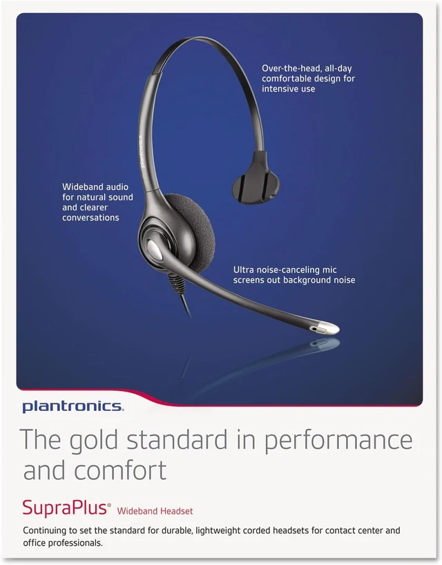 Alt view image 2 of 2 - Plantronics SupraPlus HW251N Wideband USB - Headset
