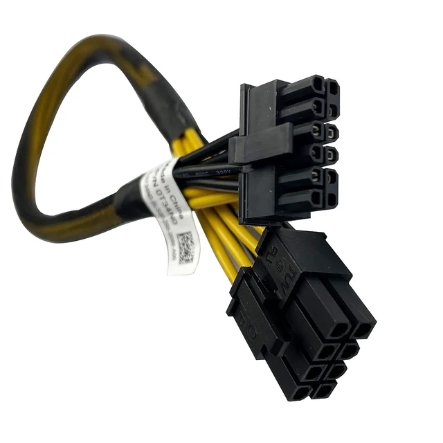 Alt view image 3 of 7 - BestParts New K80 M40 P40 P100 A100 V100 12Pin to 8 Pin GPU Power Cable Compatible with Dell PowerEdge R750 R750XS R7525 16inches T34N0