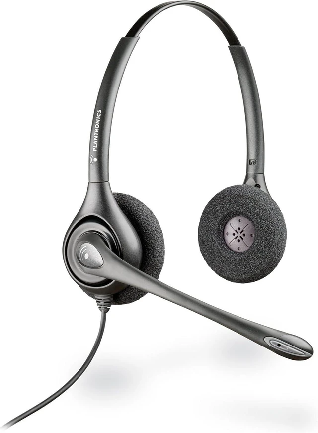 Main image of HP Poly H261N Supraplus Binaural Headset +Pouch TAA - Stereo - Wired - On-Ear, Over-the-Head - Binaural - Ear-Cup - Noise Cancelling Microphone - Black - TAA Compliant