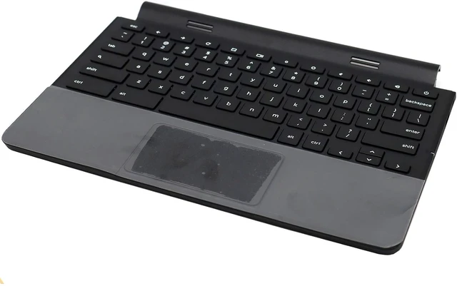 Alt view image 4 of 5 - Deal4GO Top Cover Upper Case Palmrest TouchPad w/Keyboard Replacement for Dell Chromebook 11 3120 P22T 38ZM8TWI80 0RHFXP RHFXP 0R36YR R36YR Black