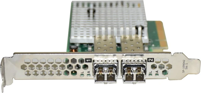 Alt view image 2 of 4 - Ebidealz Compatible with Solarflare S7120 Ethernet Adapter Dual Port 10Gb FC PCIe 3.1 x8 Network Card High Profile SF432-1012-R3