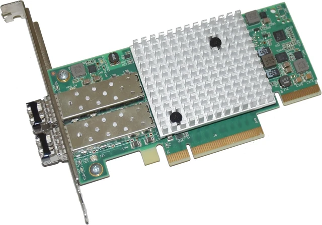 Alt view image 3 of 4 - Ebidealz Compatible with Solarflare S7120 Ethernet Adapter Dual Port 10Gb FC PCIe 3.1 x8 Network Card High Profile SF432-1012-R3