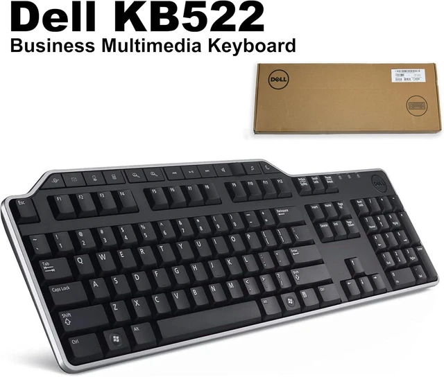 Alt view image 2 of 4 - Dell Keyboard, External, USB/Wired, Icelandic, 105, 0MK6MK (USB/Wired, Icelandic, 105 Keys, Black, Multimedia, (KB522, Scarlet))