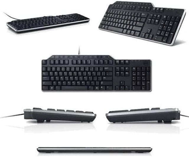 Alt view image 4 of 4 - Dell Keyboard, External, USB/Wired, Icelandic, 105, 0MK6MK (USB/Wired, Icelandic, 105 Keys, Black, Multimedia, (KB522, Scarlet))