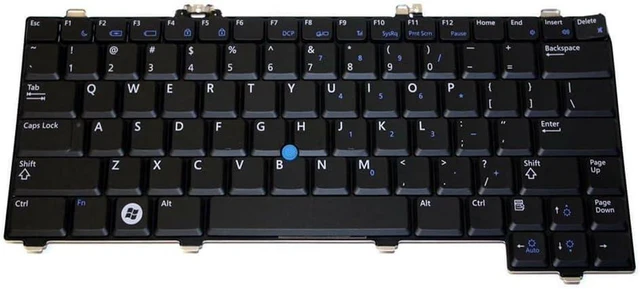 Main image of Laptop Keyboard for DELL Latitude XT XT2 Series 0F436F F436F NSK-DA201 English US with Backlit&Pointing Black New
