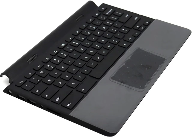 Alt view image 3 of 5 - Deal4GO Top Cover Upper Case Palmrest TouchPad w/Keyboard Replacement for Dell Chromebook 11 3120 P22T 38ZM8TWI80 0RHFXP RHFXP 0R36YR R36YR Black