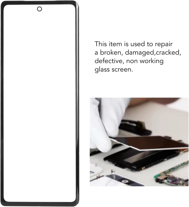 Alt view image 3 of 7 - Replacement Cell Phone Screens for Z Fold 2 5G F916, Glass Front Screen Replacement with Repair Tools