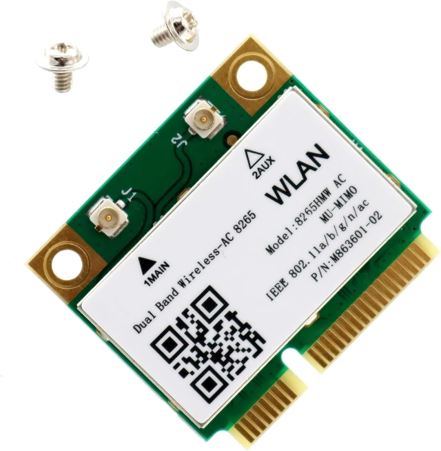 Alt view image 3 of 3 - Deal4GO 8265 HMW 8265ac 802.11ac 867Mbps mini PCie WiFi Adapter Wireless-AC WLAN Card w/Bluetooth 4.2 for Intel 8265HMW