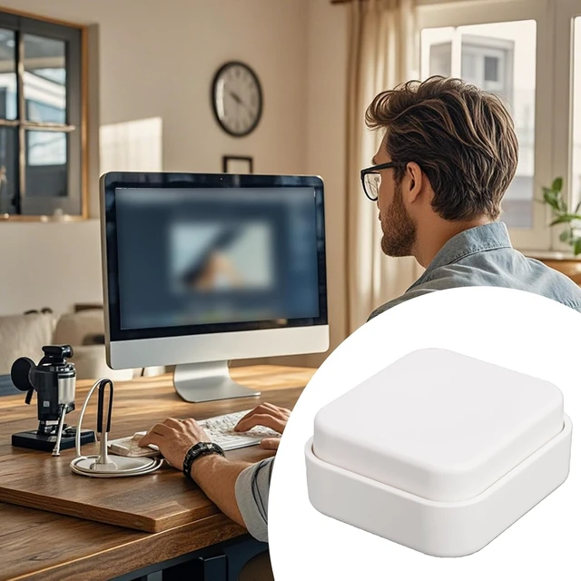 Alt view image 2 of 7 - Gugxiom Single Key Programmable Keypad, Bluetooth 2.4G Wired 3 Modes (White)