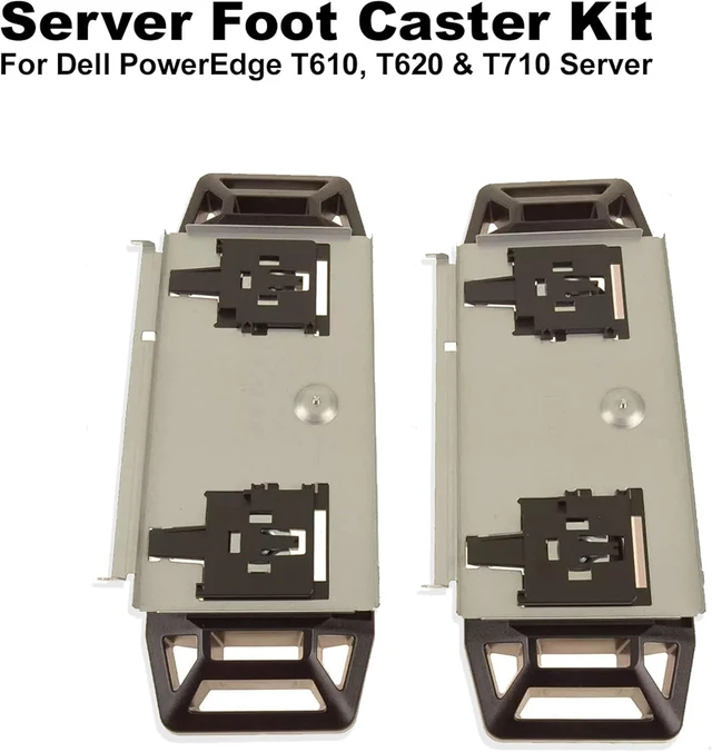 Alt view image 3 of 5 - Compatible with Dell PowerEdge T610 T620 T710 Server Foot Caster Kit F640c T501M 0T501M