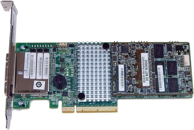 Alt view image 2 of 4 - Intel SAS SATA 6Gb/s PCIe RAID Controller RS25SB008 2x SFF-8088 L4-25436-04A