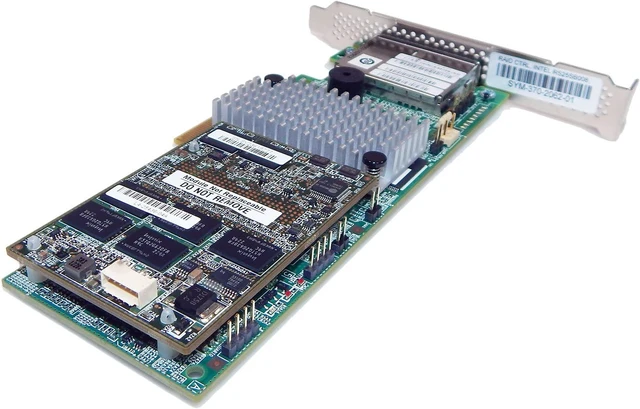 Alt view image 3 of 4 - Intel SAS SATA 6Gb/s PCIe RAID Controller RS25SB008 2x SFF-8088 L4-25436-04A