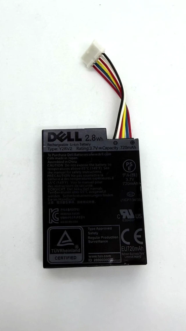 Alt view image 2 of 2 - BBU for Dell PERC H740P, H750 RAID Controllers from 2.8Wh 3.7V 720mAh Battery. 0NWJ48 BBU ONLY.