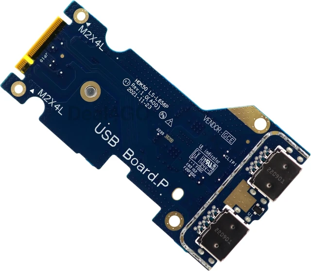 Alt view image 4 of 6 - Deal4GO USB Port IO Circuit Board 2P0CY 9D44M LS-L656P Replacement for Dell G15 5520 5521 5525 2022