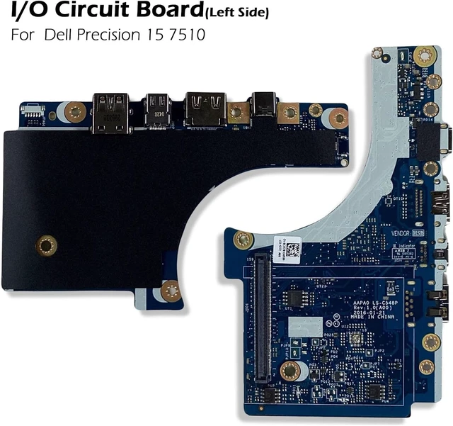 Alt view image 2 of 5 - CJT78 USB Hdmi Left Side Io Circuit Board Precision 15 7510 Replacement Parts