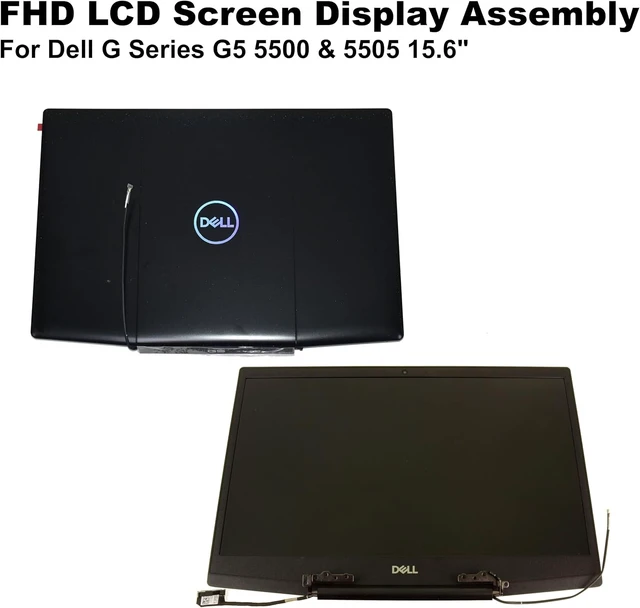 Alt view image 2 of 6 - Laptop LCD Module(LCD Display Screen+Cover+ Front Bezel+Cable+Hinge) for DELL G5 5500 0MTXPT MTXPT 1920x1080 60Hz 450.0K701.0001 Non-Touch Black New