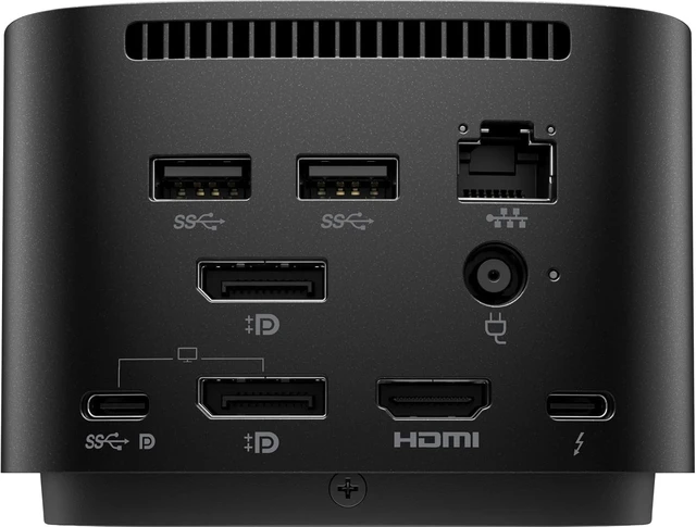 Alt view image 3 of 5 - HP Thunderbolt Dock 280W G4 with Combo Cable, Thunderbolt 4, 5 USB, HDMI, 2 Display Port, RJ-45, with a Single Cable Connection to Any Brand Laptop (4J0G4AA#ABA) Bundle with Docztorm Hub