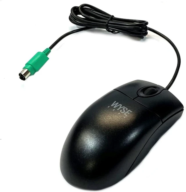 Alt view image 2 of 3 - Wyse MO42KOP PS/2 Black Scroll Optical Mouse 770510-21L