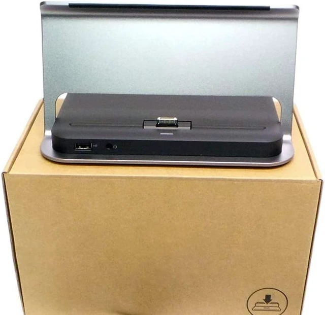 Alt view image 4 of 4 - Compatible with Tablet Docking Station P4G12 Replacement for Dell Venue 11 Pro 7130/7139 / 7140 and Replacement for Latitude 13 7350 - HR73C - K10A K10A001 (with Out AC Adapter)