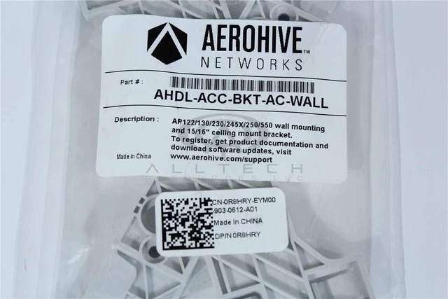 Main image of Aerohive | Wall Plate Bracket kit for AP122, AP122X, AP130, AP230, AP245X, AP250,AP550 Includes The Bracket and Security Screws | AH-Acc-BKT-WP-KIT