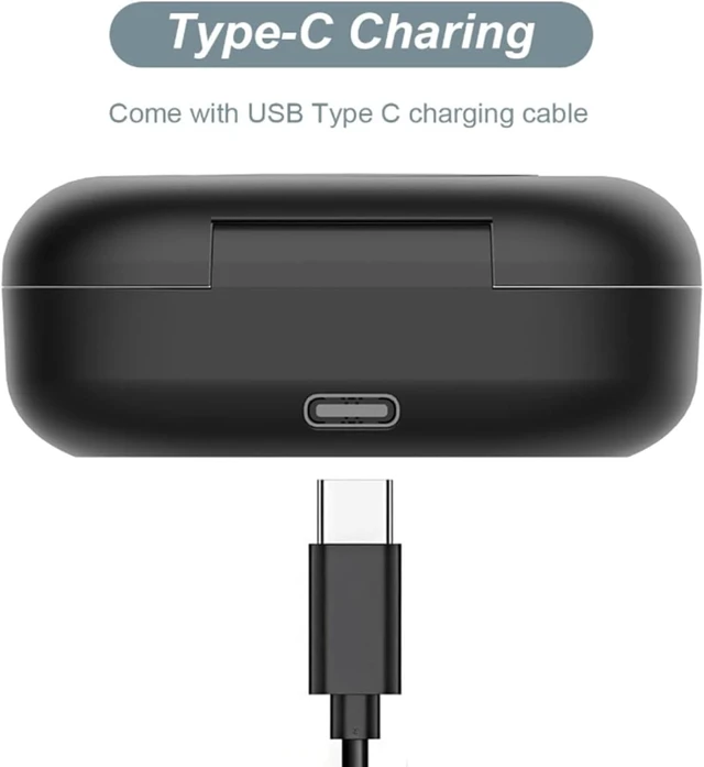 Alt view image 6 of 7 - Gugxiom Earbuds Charging Case for T910, Replacement Charger Case with USB C Cable Cord & LED Indicator, Charger Dock Station for T910