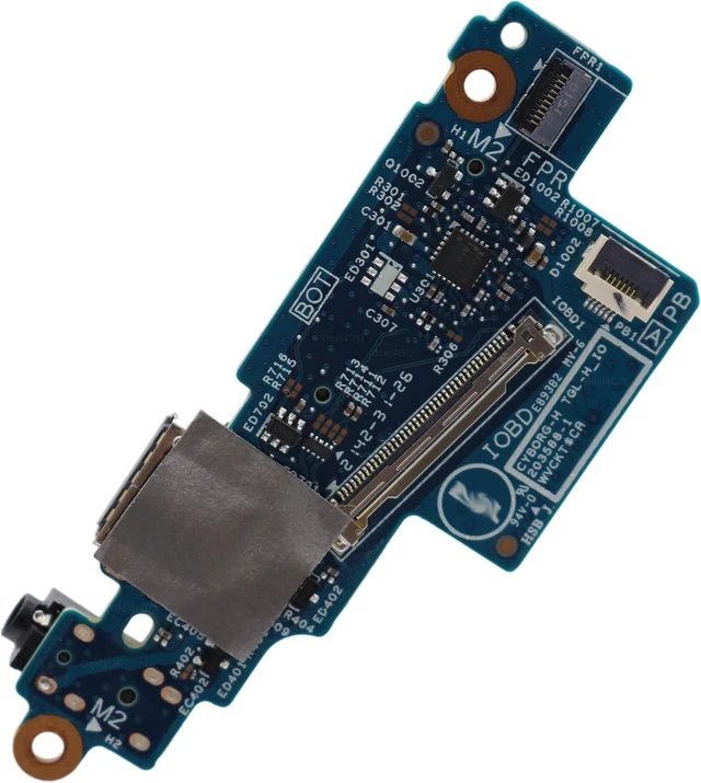Alt view image 4 of 6 - Deal4GO Audio Headphone Jack USB SD Card Slot IO Board R4KFW 0R4KFW Replacement for Dell Inspiron 16 7610 Thin Laptop, Blue
