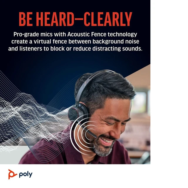 Alt view image 7 of 7 - HP - Poly Voyager Focus 2 USB-C-C Headset ANDUSB-C/A Adapter and Charging Stand - GOOGL