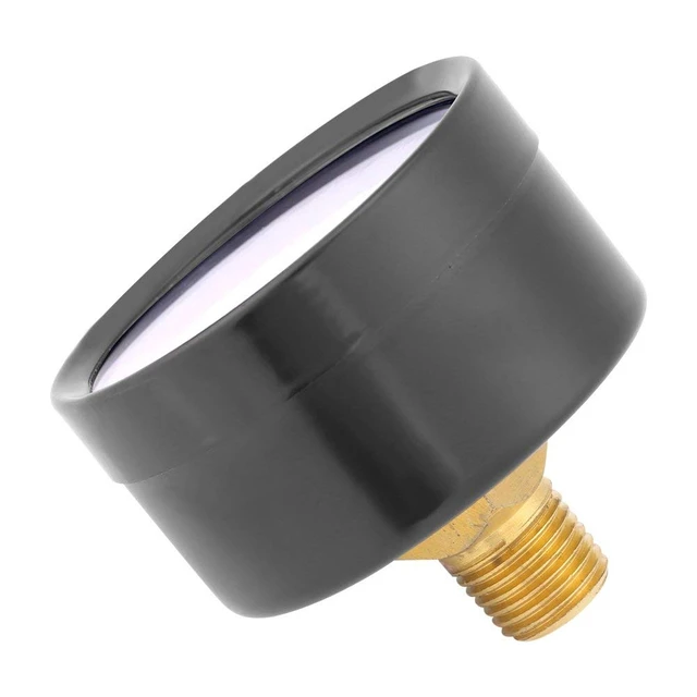 Alt view image 6 of 7 - Mini Vacuum Pressure Gauge, 1/4" BSPT Thread, 0~-30inHg/0~-1bar Range, Scale Vacuum Gauge for Water, Oil, Air