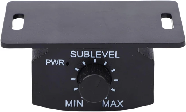 Alt view image 3 of 7 - LICAEVEY 6 Pin Subwoofer Bass Control Knob for Car Amplifier Easy Installation Power Indicator Black