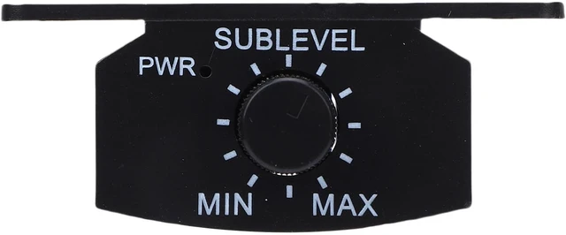 Alt view image 7 of 7 - LICAEVEY 6 Pin Subwoofer Bass Control Knob for Car Amplifier Easy Installation Power Indicator Black