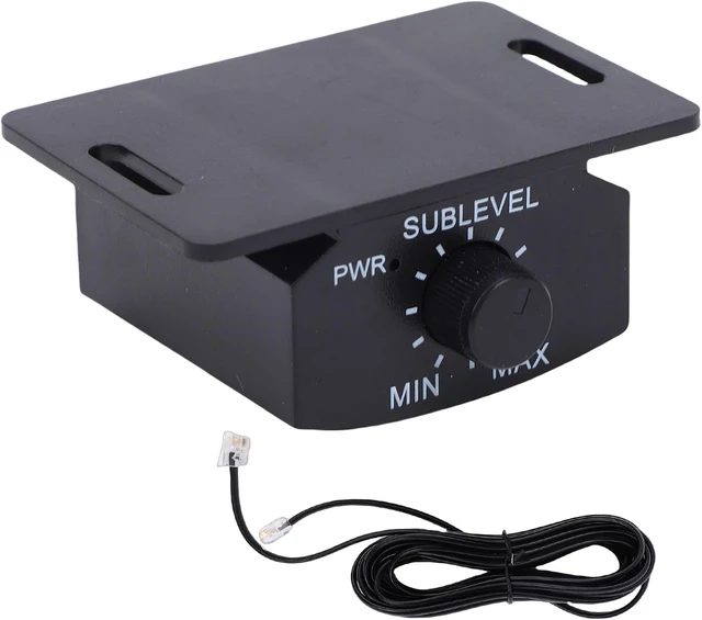Alt view image 6 of 7 - LICAEVEY 6 Pin Subwoofer Bass Control Knob for Car Amplifier Easy Installation Power Indicator Black