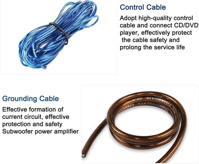 Alt view image 4 of 7 - XMSJSIY 6 Gauge Car Audio Wiring Kit Amplifier Installation Wiring Kit