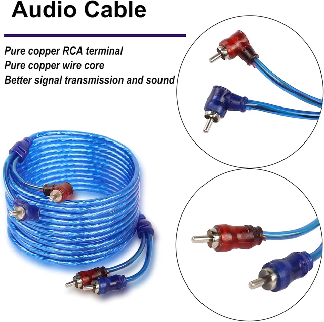 Alt view image 4 of 7 - XMSJSIY Car Audio Wiring Kit Amplifier Cable Kit 1500 Watts Car Stereo